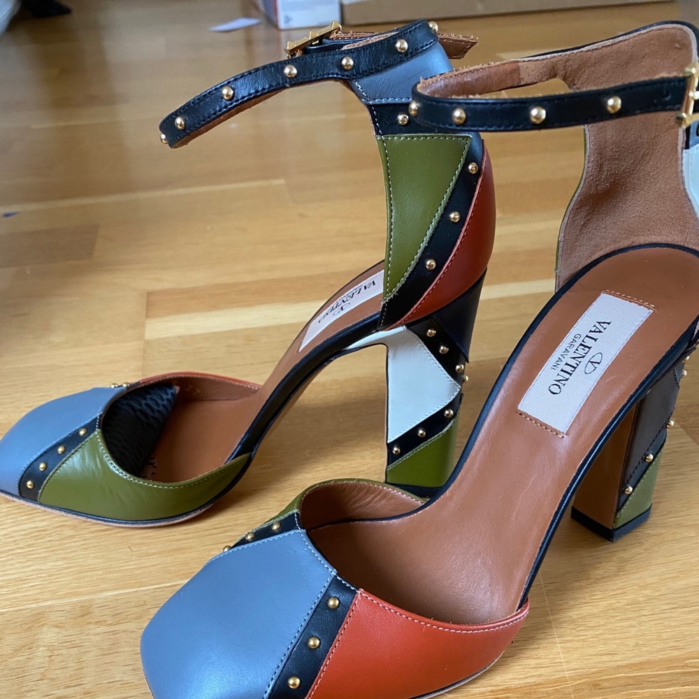 Valentino heeled Pumps sandals shoes 37 - Picture 14 of 14